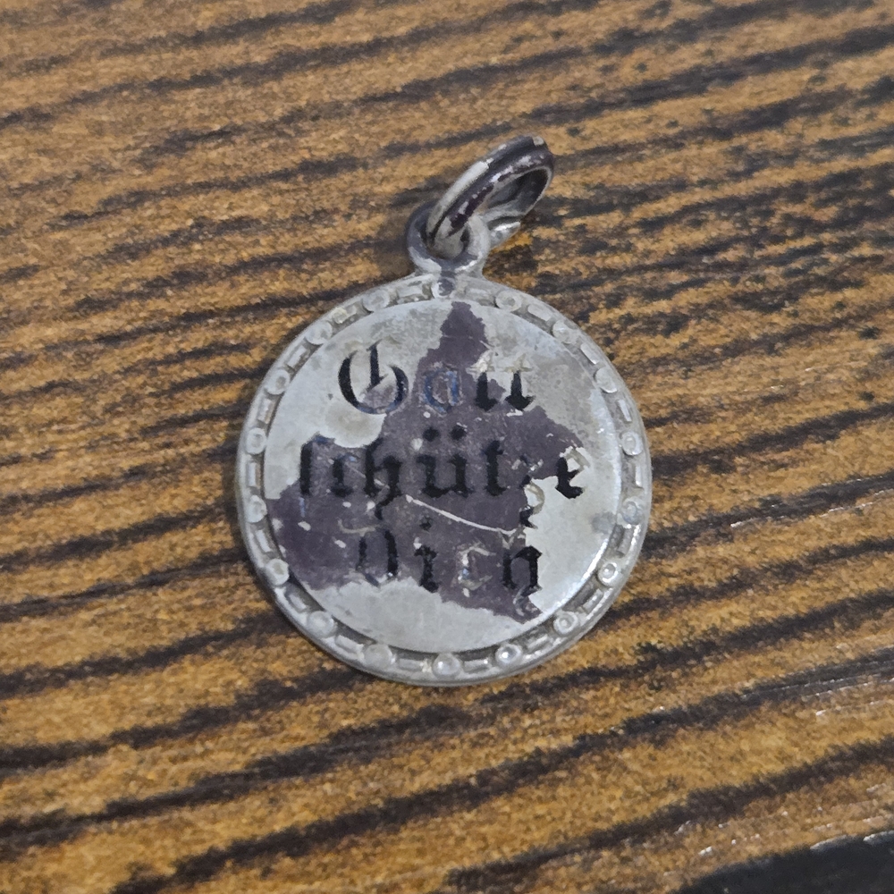 Silver Pendant with Inscription